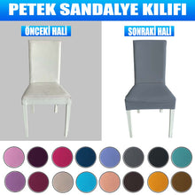 Görseli Galeri görüntüleyiciye yükleyin, PS-13 Bal Peteği Streç Kumaş Sandalye Kılıfı - Gri
