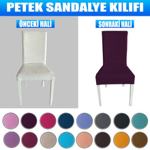 Görseli Galeri görüntüleyiciye yükleyin, PS-07 Bal Peteği Streç Kumaş Sandalye Kılıfı - Mor
