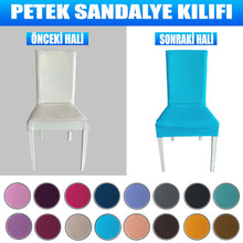 Görseli Galeri görüntüleyiciye yükleyin, PS-17 Bal Peteği Streç Kumaş Sandalye Kılıfı - Turkuaz
