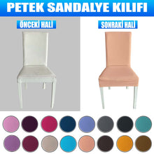 Görseli Galeri görüntüleyiciye yükleyin, PS-19 Bal Peteği Streç Kumaş Sandalye Kılıfı - Yavruağzı
