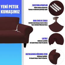 Görseli Galeri görüntüleyiciye yükleyin, APTI-14 Bal Peteği Streç Koltuk Kılıfı Takımı ( 3+2+1+1 Set ) - Mürdüm
