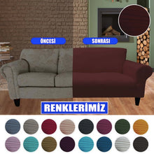 Görseli Galeri görüntüleyiciye yükleyin, APTI-14 Bal Peteği Streç Koltuk Kılıfı Takımı ( 3+2+1+1 Set ) - Mürdüm
